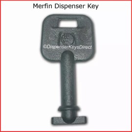Merfin, Kruger, SCA Tissue, San Jamar, Vondrehle Merfin Dispenser Key for Paper Towel & Toilet Tissue Dispensers - (4/pk.)