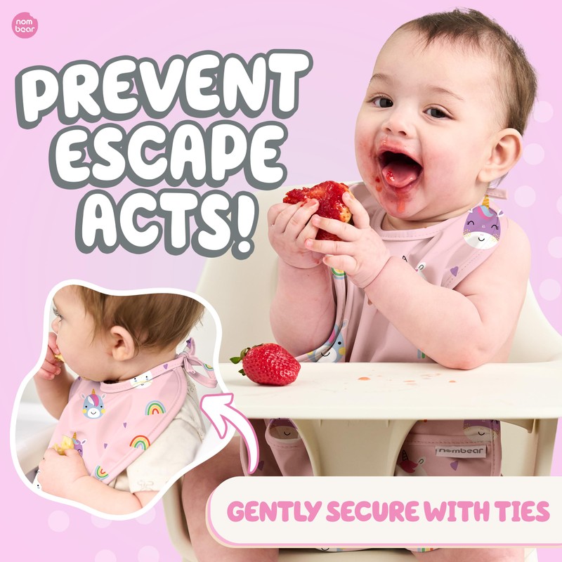 Nombear ® Sleeveless Baby Weaning Bib - Waterproof Baby Bibs