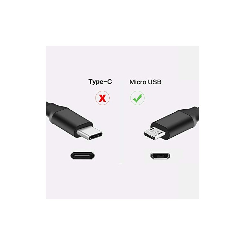 Netzladegerät auf USB + Kabel Micro-USB fur eReader schwarz