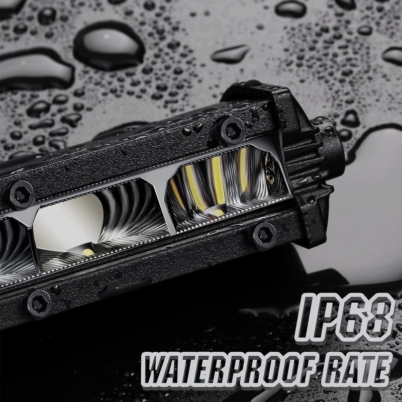 HOZILIFE 6 Inch Slim LED Light Bar Pods Small Spot