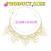 JAKAWIN Diamond Choker Necklace Gold Sparkly Rhinestone Porm Jewelry for