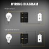 Uadme Toggle Switch 4-Pin On Off, Pressure Switch 30 A