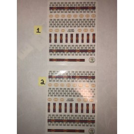 Unbranded 2 Sheets of 3D Nail Stickers acrylic gel Nail Art Manicure Transfer Decals