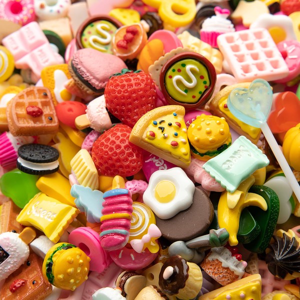 Slime Charms Food Cute Set - Mixed Lot Assorted Food
