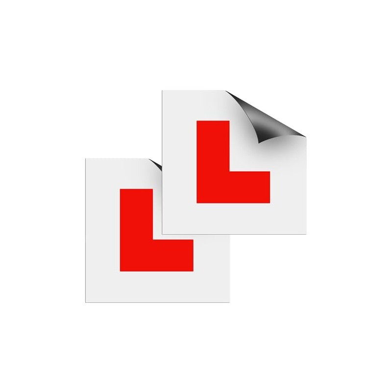 EVOGES Magnetic L Plates for Learner Drivers, Reusable, Easy to