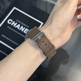 MUENShop Extra Long XXL Strap Genuine Leather Litchi Quick Release 20mm 22mm Large Size Compatible with Most Smartwatches Band