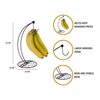 Premier Housewares Twist Banana Hanger - Black, H33 x W18