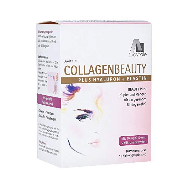 Avitale Collagen Beauty plus Hyaluron+Elastin Sticks, 105 g