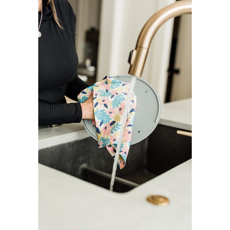 Desert Aqua || Premium Dish Cloths || 5 Pack ||