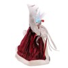 Kurt S. Adler 12-Inch White, Silver and Burgundy Angel Tree