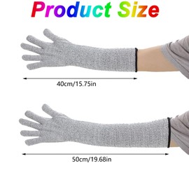WADY Guard Gloves Gardening, Long Anti Cut Gloves, Gardening Gloves Long,Long Gardening Gloves, Cut Resistant Sleeves, Cut Proof Sleeves, Cut Resistant Garden Sleeves,Safety Sleeves For Yard Work (40)