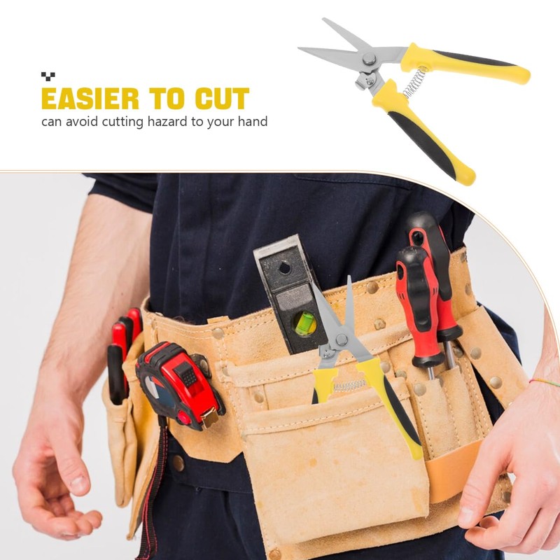 DOITOOL Multipurpose Heavy Duty Scissors: Metal Cutting Scissors Straight Shears