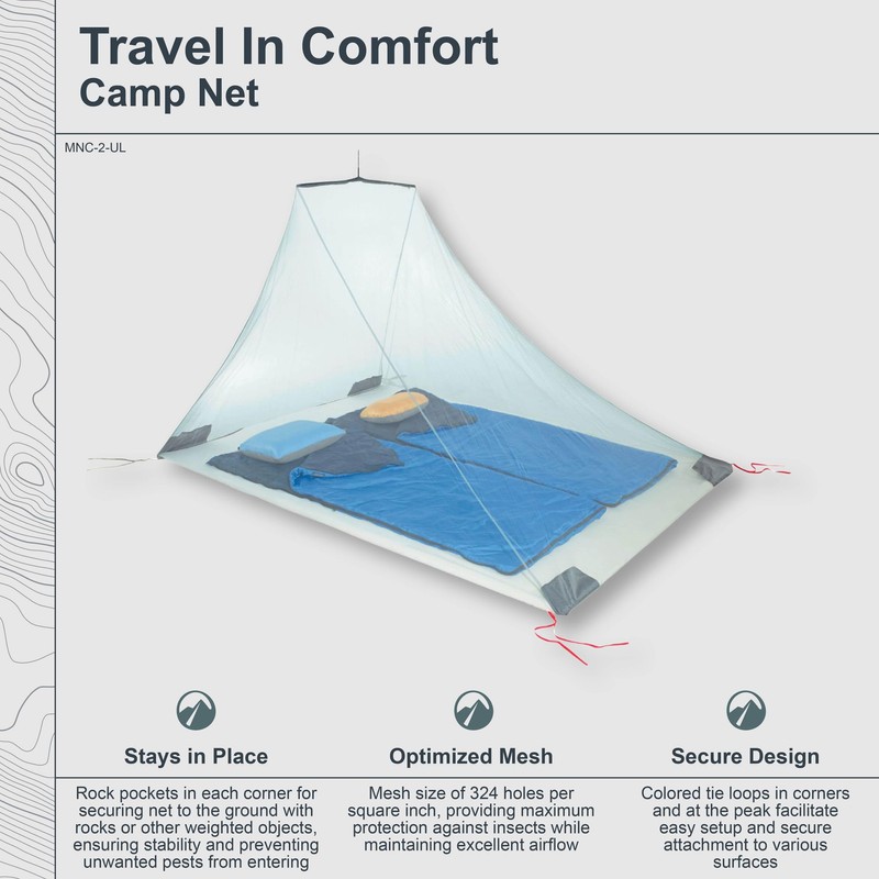 Cocoon Ultralight 230x150 mosquito net