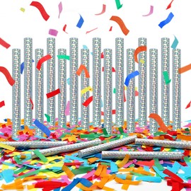 20 PCS Colorful Confetti Wands Handheld Confetti Flick Flutter Sticks Confetti for Gender Reveal Wedding Birthday Graduation Baby Shower Anniversary New Year's Party Supplies