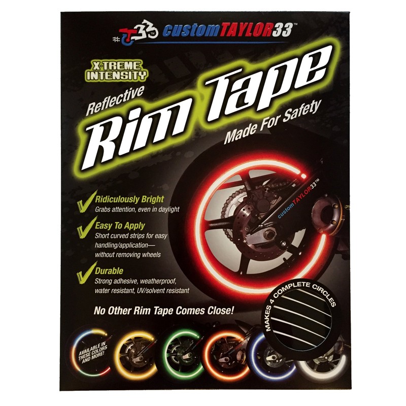 customTAYLOR33 (All Vehicles Black Engineering Grade Reflective Copyrighted Safety Rim