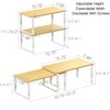 Expandable Kitchen Cabinet Organizer Shelves – Stackable Adjustable Metal and