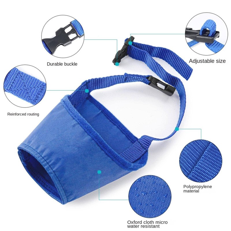 3 pcs Soft Dog Muzzle Dog Muzzle Adjustable Anti-Bite Anti-Barking