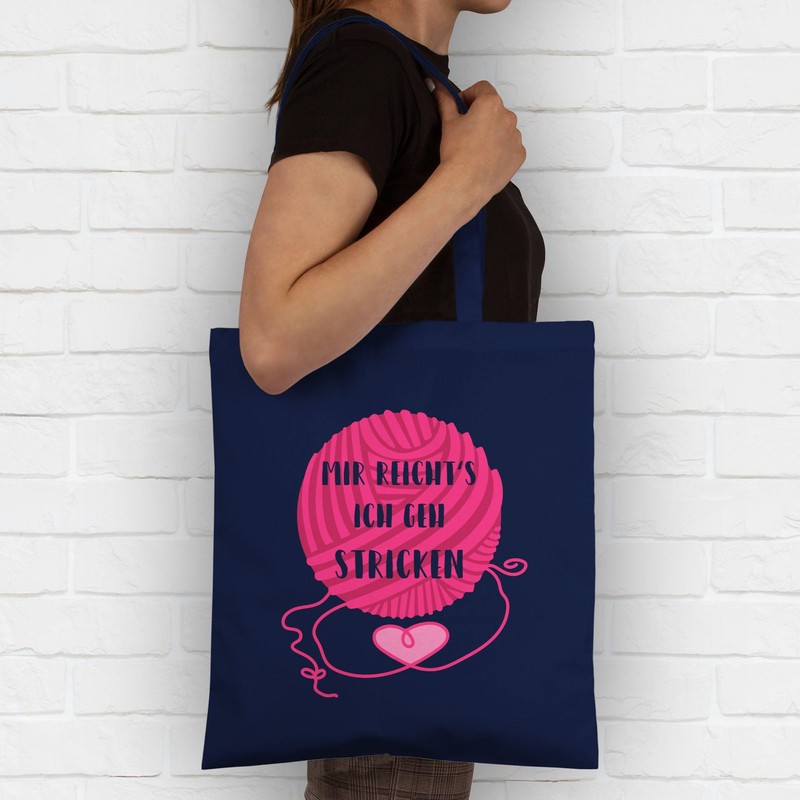 Shirtracer - Cotton Bag - Sayings Statement - Mir reicht's