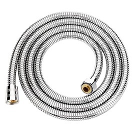 OIETON Shower Hose 39 Inches , Flexible Stainless Steel Handheld Shower Hose, Anti-Explosion Anti-Kink Leakproof Hose,Brass Connectors, Replacement Metal Extension Shower Hose Chrome Finish