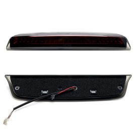 iJDMTOY Race Car Style Strobe Black-Out Smoke Lens w/Red Chrome Reflector 48-SMD LED High Mount Third Brake/Clearance Light Assembly Compatible with Nissan Frontier (D40 D41)