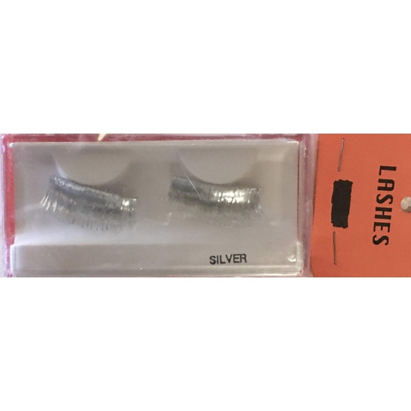 False Silver Eyelashes