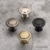 Alzassbg 25 Pack Matt Black Cabinet Knobs, 1-1/4 Inch Diameter
