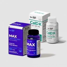 Multivitamin + Bone Health SET Dr. Line Max Two-Four Day Multivitamin + Caldik (2 months supply) / 멀티비타민+뼈건강SET 닥터라인 맥스 투퍼데이 멀티 비타민+칼디케이 (2개월분)