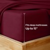 HOMEIDEAS King Size Bed Sheets - 6 Piece Set (Burgundy)
