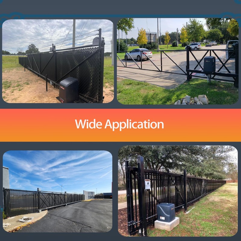 Sliding Gate Rollers, Nylon Cantilever Slide Gate with Covers, 4"