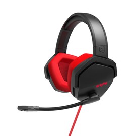 Energy Sistem ES Gaming Headset ESG 4 Surround 7.1 Netz (LED-Lichter, 7.1 Surround-Sound, Leder-Kreiselpolster), Rot