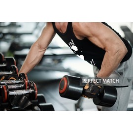 GYMLEADER Men's Tank Top 3 Pack Workout Gym Muscle Shirt Y-Back Fitness Bodybuilding Stringer Sleeveless Summer Training Running T-Shirts- Black+White+Grey-L