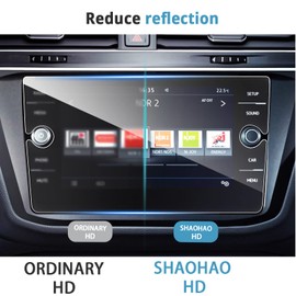 SHAOHAO Compatible with VW Tiguan MK2 AD1 2018-2023 /B8 Passat Car Navigation Screen Protector 8 Inch GPS Transparent Protective Film, Scratch-Resistant 9H Anti-Fingerprint GPS Navigation Film