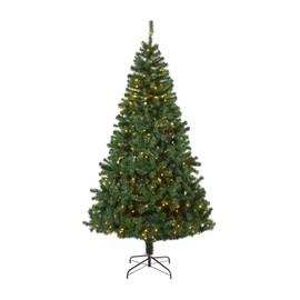 Nearly Natural 7.5ft. Northern Tip Pine Artificial Christmas Tree with 400 Clear LED Lights