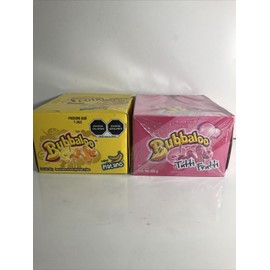 2-Pk Bubbaloo Chicle Sabores 🇲🇽Gum Bubbaloo Banana & Tutti-frutti 255gr/8.99oz