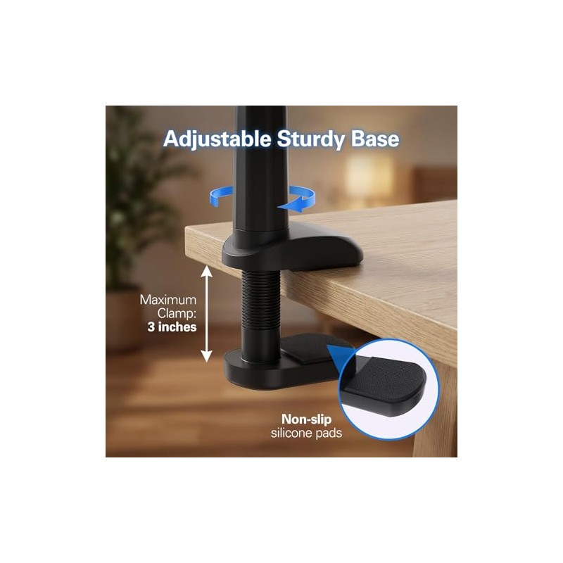 Soporte de cama con clip para teléfono celular, con agarre