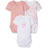 NAME IT Baby-Mädchen NBFBODY 3P SS NOOS Body, Mehrfarbig (Rose