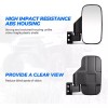 TWOM 1.75"~2" Breakaway Side Mirrors Rear View Mirror Set For