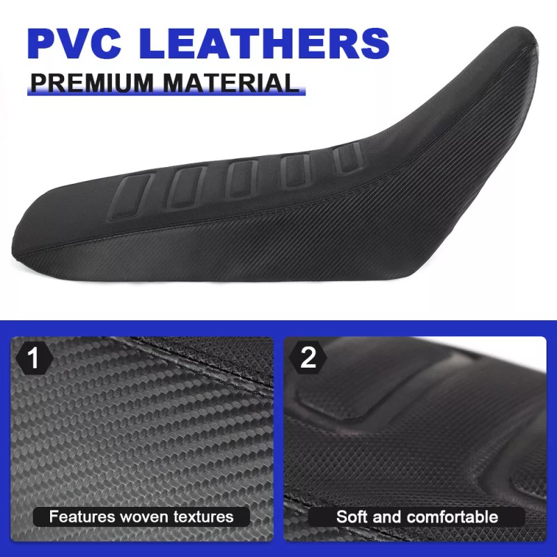 xitomer Motorcycle Leather Lower Seat Cover Comfort Cushion Fit For