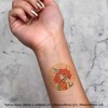 4 x 'Cute Clown Girl' Temporary Tattoos - Water Resistant,