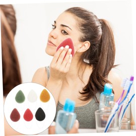 TOVINANNA Facial Cleansing Powder Puff 6pcs Exfoliating Sponge Puff for Problem Skin Makeup Rem