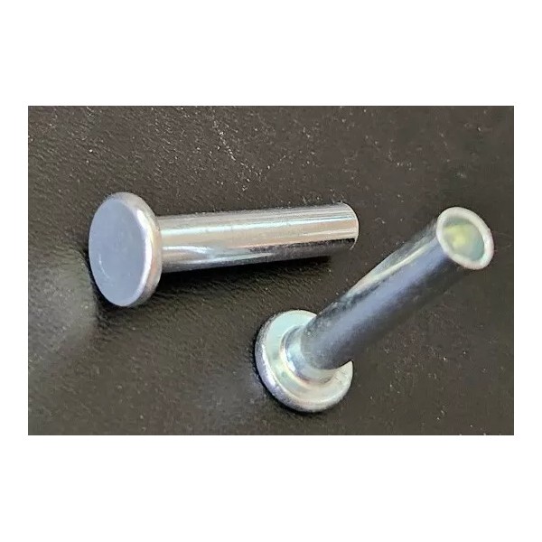 Unbranded Steel Semi Tubular Rivets M5 x 24 mm Zinc
