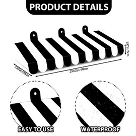 2 Piece Circus Awning Decoration 3D Black White Carnival Tent Awning Wall Decorations for Circus Theme Party, Carnival Stand, Party Favors Supplies (Black and White)