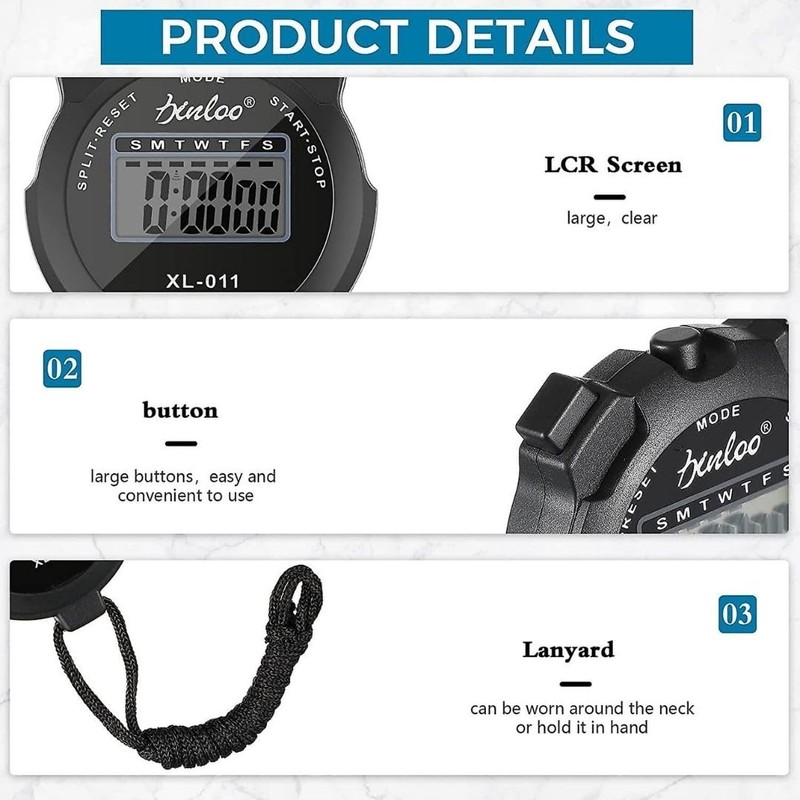 Digital Sports Stop watch, referee kit, Handheld stopwatch Split Lap