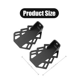 2 Pair Bike Rear Pedals Professional Bike Foot Pegs Bicycle Rear Seat Pedals Sturdy Steel Bicycle Rear Pedals for Mountain Bike
