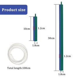 INNAL Pack of 6 Aquarium Air Stone Air Stone Aquarium Oxygen Stone Air Bubbles Airstone Airstone Rod with 2 Hose Bubble Stone for Aquarium Oxygen Pump Fish Tank