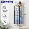 Wall Mounted Towel Racks for Bathroom with Shelf, Oak