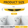 BQRKOTM Pack of 4 Yellow Carbon Fibre Door Edge Protector