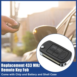 ACROPIX 433 MHz Key Fob Keyless Entry Remote Fit for Land Rover Range Rover 2006-2010 for for Land Rover LR3 2005-2009 NT8-15K6014CFFTXA - Pack of 2 Black