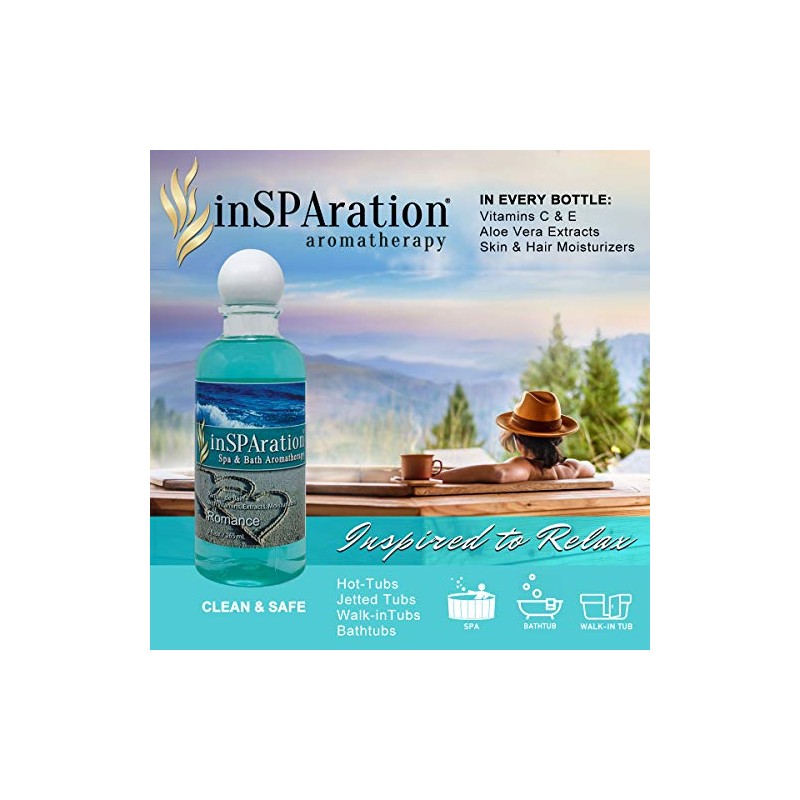 inSPAration Spa and Bath Aromatherapy 106X Spa Liquid, 9-Ounce, Romance