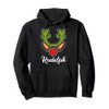 Rudolph Reindeer Christmas Costume Ugly Christmas Sweater Pullover Hoodie